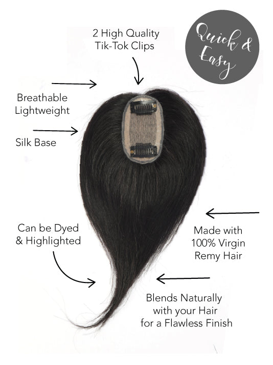 Oval Silk Scalp Volume Topper