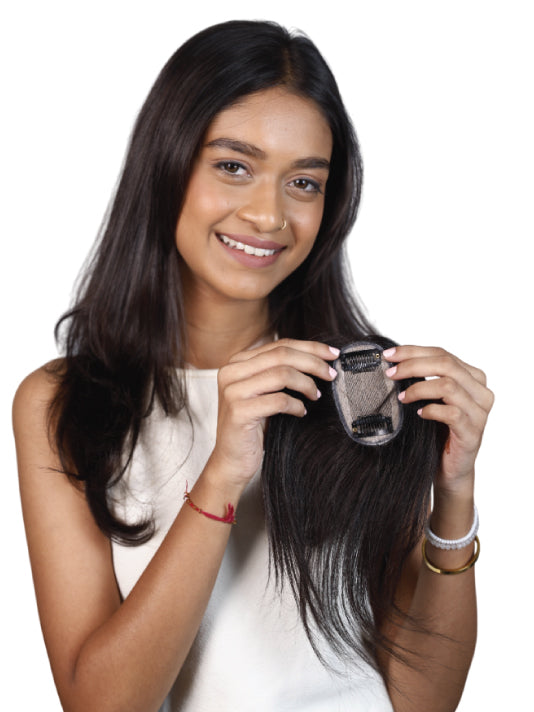 Oval Silk Scalp Volume Topper