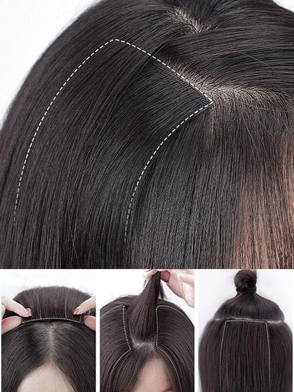 Luxe Invisible Hair Enhancer Cover-up Topper (3 Clip)