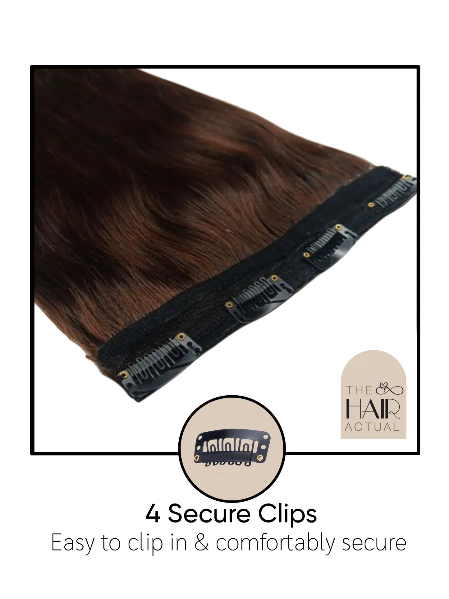 Highlighted 4-Clip Super DD Luxurious Seamless Volumizer