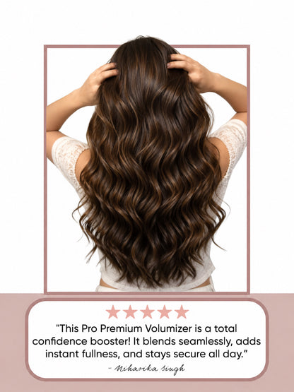 Pro Premium Seamless Clip-in Hair Volumizer I Natural Colour