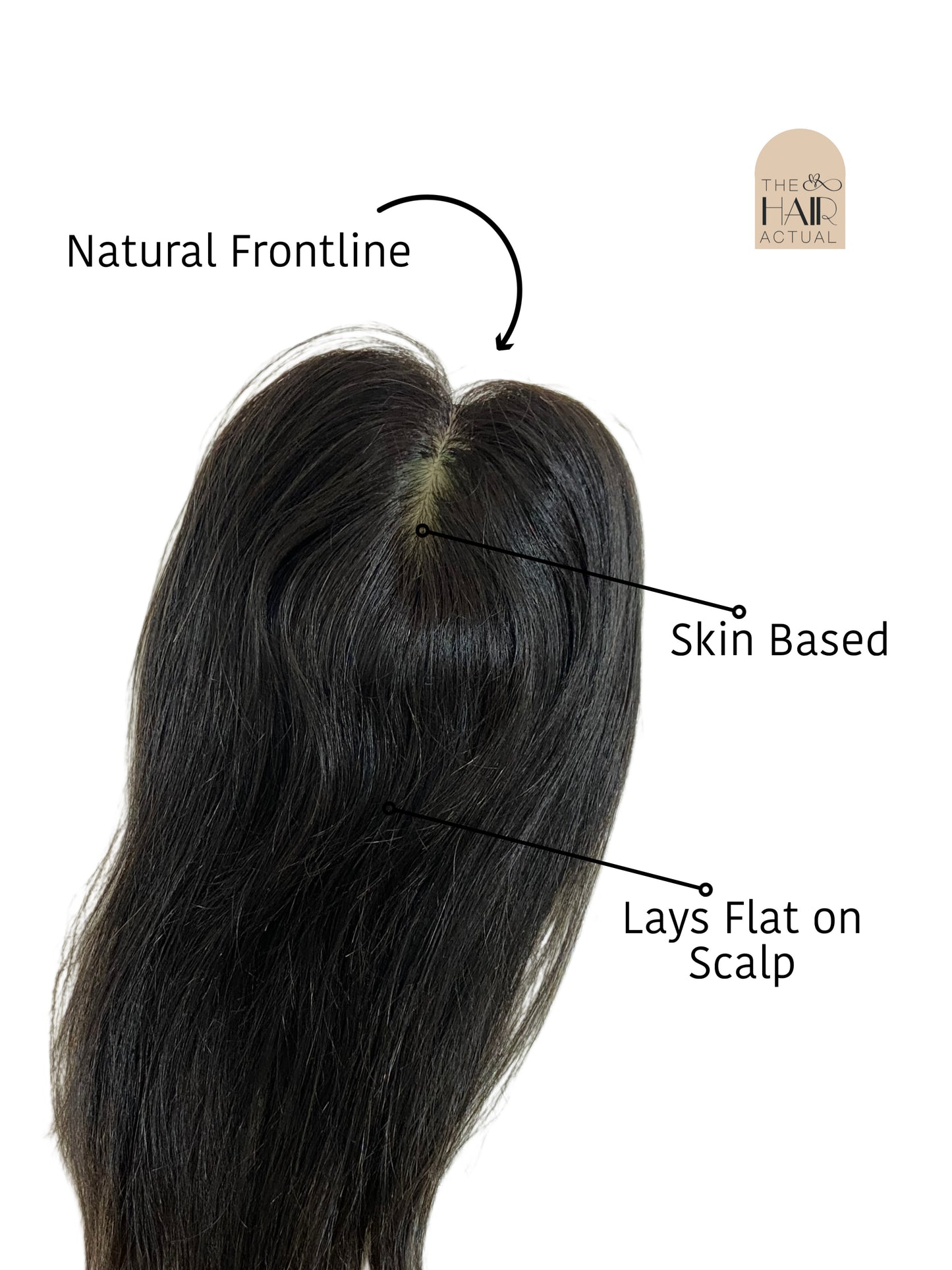 Lux Topper – Silk Base Hair Topper (2.5 x 4 inch)