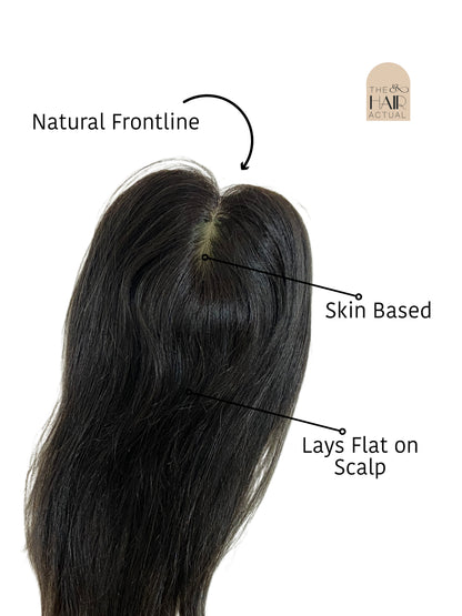 Lux Topper – Silk Base Hair Topper (2.5 x 4 inch)