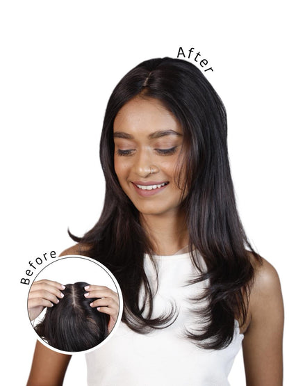 Lux Topper – Silk Base Hair Topper (2.5 x 4 inch)
