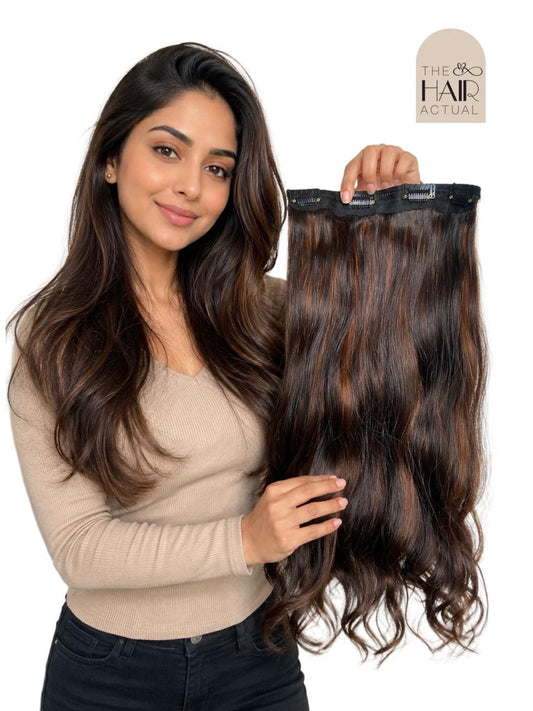 Highlighted 4-Clip Super DD Luxurious Seamless Volumizer