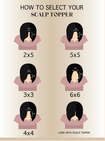 Silk Scalp Topper 5X5