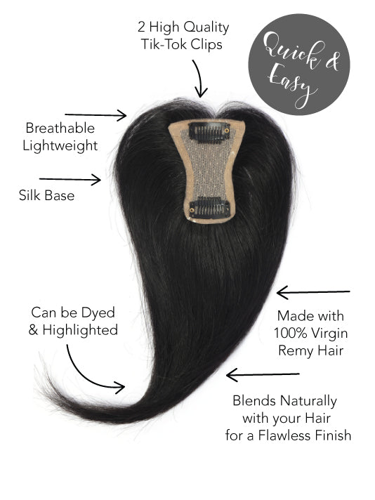 Y-Shape Silk Scalp Topper